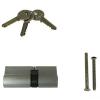 Era Satin Finish Double Euro Profile Five Pin Cylinder With Three Keys Silver 35mm x 35mm 4110-52