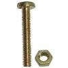 Bulk Hardware Slotted Pan Head Nuts And Bolts Brass 4mm x 25mm 2Pk 30120