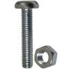 Slotted Pan Head Nuts And Bolts Bright Zinc Plated 8mm x 40mm 2Pk 30113