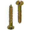 Heavy Duty Brass Countersunk Slotted Head Woodscrews 3.5mm x 25mm 10Pk 30271