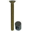 Fix and Fasten Allen Head Bolts and Slotted Barrel Nuts Brass Plated 6mm x 60mm 2Pk 30437