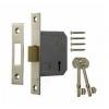 Era Chrome Finish Three Lever Mortice Deadlock With Keys 63mm 472-62