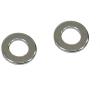 Bulk Hardware Bright Zinc Plated Flat Steel Washers Bright Silver 6mm 30Pk 30027