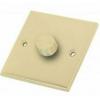 Selectric Satin Brass One Gang Two Way Dimmer Switch 400W DSL809