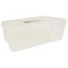 Whitefurze Multipurpose Plastic Allstore Storage Box With Lid Clear 11Ltr S061390