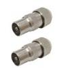 Mercury Precision Coaxial Plug Nickel Plated 2Pk 765.739UK