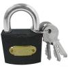 Tri Circle Heavy Duty Cast Iron Padlock With Three Keys Black 50mm 365