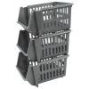 Whitefurze Three-Tier Stacking Basket Silver 18cm H15512