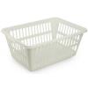 Cream Rectangular Laundry Basket