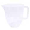 Whitefurze Natural Plastic Mixing and Measuring Jug Clear 2Ltr 3.5-Pints H01L010