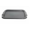 Whitefurze BPA Free Plastic Rectangular Serving Tray Silver 49cm H21042