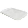 Whitefurze BPA Free Plastic Rectangular Serving Tray White 49cm H21044