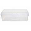 Whitefurze Hinged All Store Storage Box Clear 0.5Ltr H60mm x W110mm x D150mm S061330