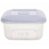 Whitefurze Hinged All Store Storage Box Clear 1.7Ltr H80mm x W190mm x D190mm S061360