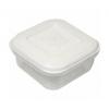 Whitefurze BPA Free Plastic Square Food Container Clear 600ml F0630