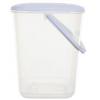 Whitefurze BPA Free Plastic Food Canister Box With White Lid Clear 10Ltr F0770