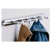 Premier Housewares Adriatic Mirror Chrome Finish Five Hook Wall Hanger 4cm x 9cm x 58.5cm 1600969