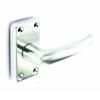 Securit Heavy Duty Aluminium Latch Handles Silver 100mm 1 Pair S3072 