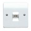 MK One-Gang TV FM Co-Ax Socket Assorted K3520WHI