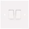 JoJo Two Gang Two Way Lightswitch White 400056