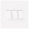 JoJo Three Gang Two Way Light-Switch White 400057