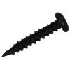 Securit Round Head Woodscrews Black 3.5 x 20mm 32Pk S8255 