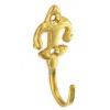 Securit Fleur-De-Lys Brass Tieback Hooks 50mm 2Pk S6544 