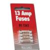 Red-Grey Fuse Cartridge 13Amp Silver Pack of 4 F01