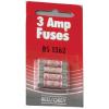 Plug Fuses Pack Silver 3Amp 4Pk F03