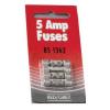 Red and Grey Plug Fuses Silver 5A 4PK F05 