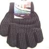 RJM International Gripper Magic Gloves Black Adult Size GL313