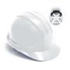 Baratec Hard Hat Safety Helmet with Adjustable Harness White 7000600 