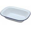 Falcon Oblong Pie Dish White 30cm 44030 | Material - Enamel | Ideal for Baking Pies and Puddings