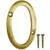 Securit Number Zero Numeral Brass 75mm S2500