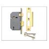 Union 78mm Polished Lead 3 Lever Mortice Lock With 2 Keys