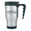 Thermos ThermoCafe Two Thousand Sixty Stainless Steel Travel Mug Silver And Black 0.4Ltr 183343