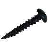 Securit Round Head Woodscrews Black 4 x 25mm 24Pk S8257