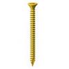 Top Cross Recess Woodscrews Brass 8-Inch x 0.75-Inch 2Pk 00834CBW