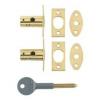 Chubb Brass Finish Window Bolts With Key Pack of 2