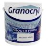 Granocryl Brilliant White Masonry Paint Smooth Finish 2.5Ltr