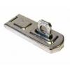 Sterling Hardened Steel Medium Security Hasp and Staple Silver 80mm PHDHS080