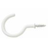 Plastic Coated Cup Hooks White 50mm 2Pk 30532