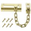 Securit Steel Door Chain Brass Plated 80mm S1624