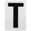 Self Adhesive Backing Stick On T Letter Black Medium 75mm 42243