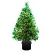 Crystal Tip Fibre Optic Christmas Tree Green 80cm FT80S