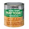 Ronseal Ultra Tough Matt Coat Varnish Clear 750ml 9056