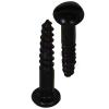 Japanned Slotted Round Head Woodscrews Black 3.5mm x 20mm 30Pk 30312