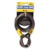 Sterling Vinyl Coated Braided Steel Double Loop Cable Black 2100mm Length x 12mm Diameter PH122C