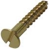 Heavy Duty Brass Countersunk Slotted Head Woodscrews 5mm x 32mm 5Pk 30278