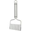 Kitchen Craft Oval Handled Stainless Steel Crinkle Chip Cutter Metalic Silver KCPROCH